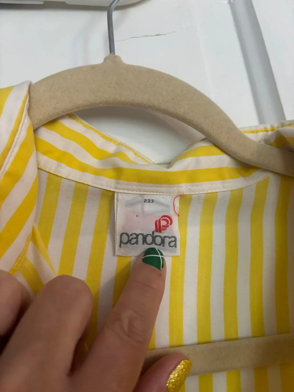 Yellow & White Striped Button-Up Shirt - Picture 2 of 5